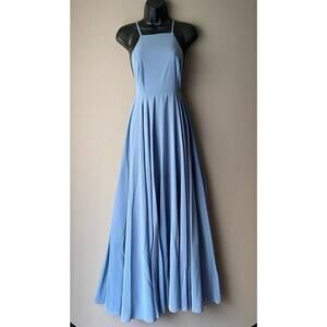 Lulu's sz XS Blue Halter A-line Maxi‎ Dress